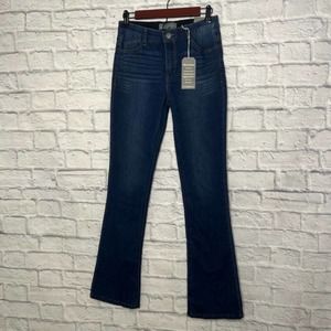 NWT Wit & Wisdom Blue Denim High Rise Itty Bitty Boot Cut Jeans 2